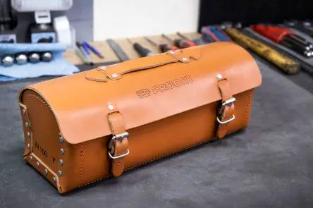 Produktfoto 1 von Facom Leder Werkzeugtasche mit Schnalle, 158mm x 350 mm x 120 mm