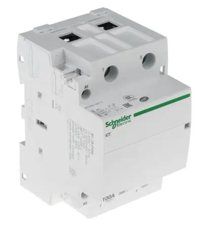 Produktfoto 1 von Schneider Electric ICT Schütz 230V ac-Spule, 2-polig, 250V ac / 100 A 220V 2.1 W 2 Schließer Motorsteuerung