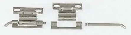 Produktfoto 1 von Steinbach & Vollman Stahl Verdecktes Scharnier Aushängbar Festwert Freischwingend, 2.5 mm x 33mm x 60 mm