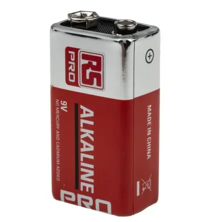 Produktfoto 1 von RS PRO Alkalisch 9-V-Batterie, 0.55 Ah