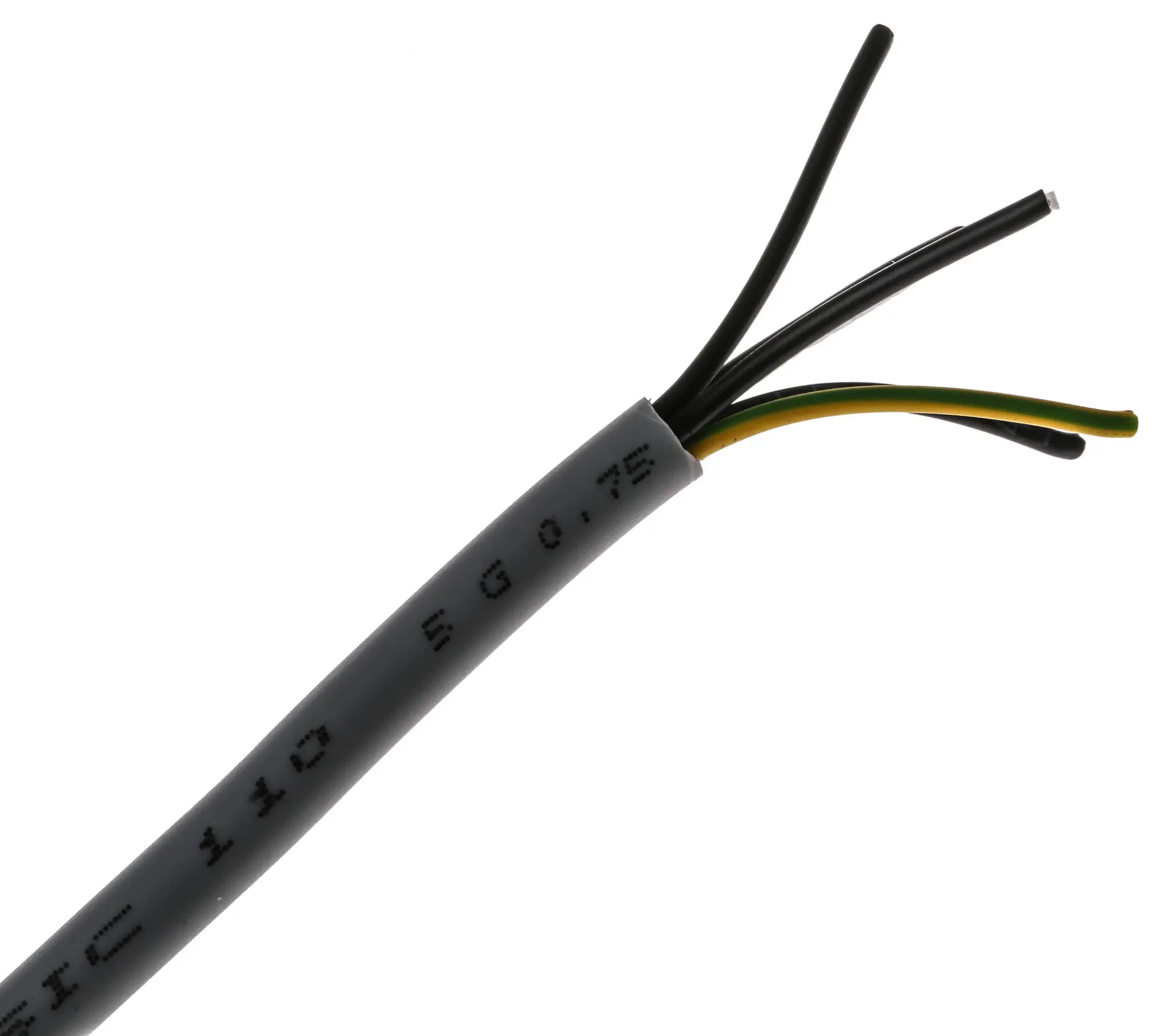 Produktfoto 1 von RS PRO YY Steuerkabel, 5-adrig 0.75 mm² 18 AWG Ungeschirmt Grau, 50 m, Polyvinylchlorid