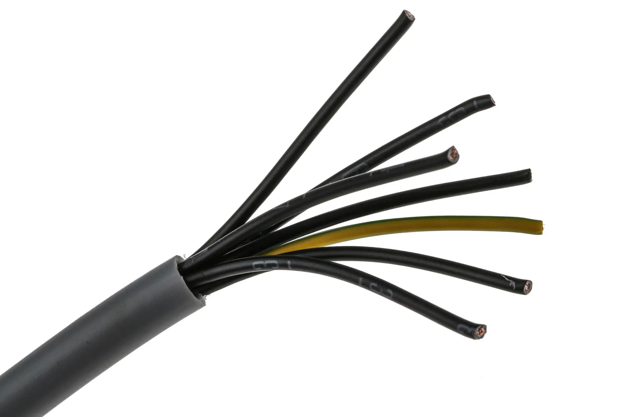 Produktfoto 1 von RS PRO YY Steuerkabel, 7-adrig 0.75 mm² 18 AWG Ungeschirmt Grau, 50 m, Polyvinylchlorid