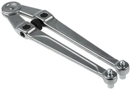 Produktfoto 1 von Facom Schraubenschlüssel Rollgabelschlüssel, Metall Griff, Backenweite 100 mm, / Länge 245mm