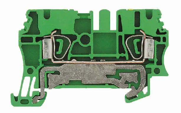 Produktfoto 1 von Weidmüller Schutzleiterklemme, ZPE 16, 2-polig, 14/4 AWG, 16 mm² Klemme, Grün Wemid