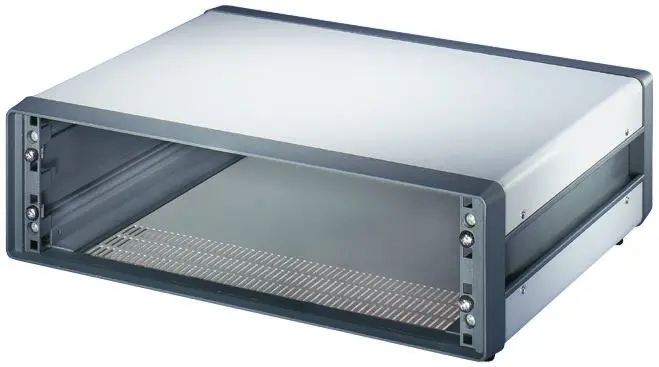 Produktfoto 1 von nVent SCHROFF Comptec PC-Gehäuse 6 U Belüftet Grau, Weiß, 520 mm x 300 mm x 299 mm