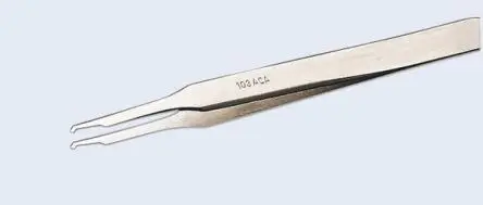 Produktfoto 1 von Weller Erem Edelstahl Pinzette, 115mm, Spitze Geknickt Antimagnetisch 1-teilig