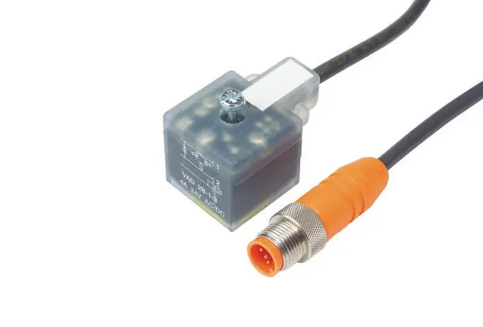 Produktfoto 1 von Lumberg VAD 1A / VAD 1F / VAD 3C, 35-polig Sensor-Betätigungselementkabel, DIN 43650 Form A, Rechtwinklig Buchse 4 /