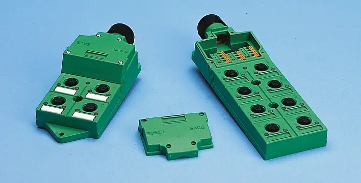 Produktfoto 1 von Phoenix Contact SACB Sensor-Box 6 Anschlüsse 5 Auslässe M12