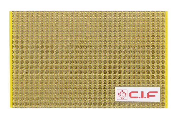 Produktfoto 1 von CIF Lochrasterplatine 1, Raster 2.54 mm, PCB-Bohrung 1 mm 1.6 mm 510 mm Epoxid Glasfaser-Laminat FR4 160 mm