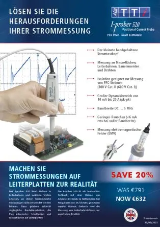 Produktfoto 1 von Aim-TTi I-prober 520 Oszilloskoptastkopf Strom 5 MHz BNC