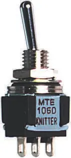 Produktfoto 1 von KNITTER-SWITCH Panel Kippschalter 1-poliger Umschalter, Ein-Aus-Ein, 30 V dc, 250 V ac, 4A, IP67, Lot