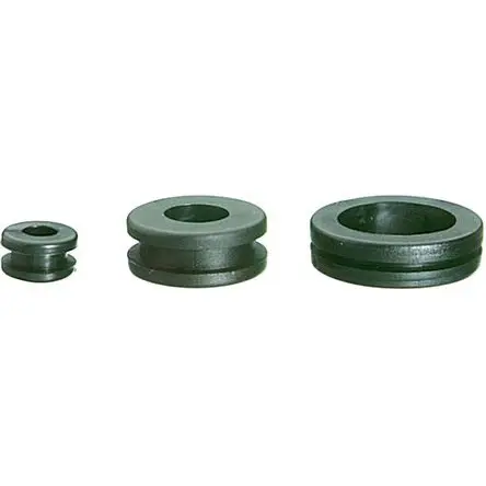 Produktfoto 1 von SES Sterling DK Kabeltülle 5.5 mm, Typ Kabeltülle bis Ø 5.5 mm Loch ø 9 mm Polyvinylchlorid Schwarz -30 °C min. 70 °C