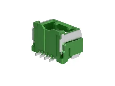 Produktfoto 1 von Molex 502584 Buchsen Vertikal, 4-polig / 1-reihig, Raster 1.50 mm Raster Oberfläche, Kabel-Platine, Ummantelt