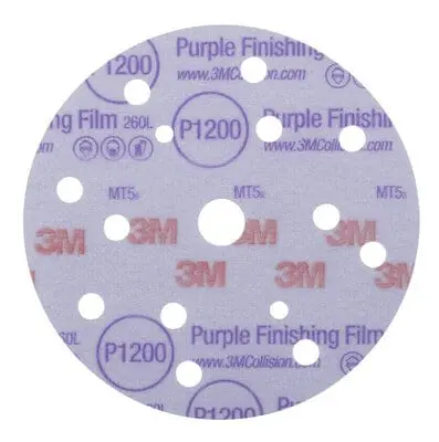 Produktfoto 1 von 3M 260L Aluminiumbeschichtet Schleifscheibe Schleifscheibe Ø 6 Zoll, Korngröße P1200 P1200 200 Stück