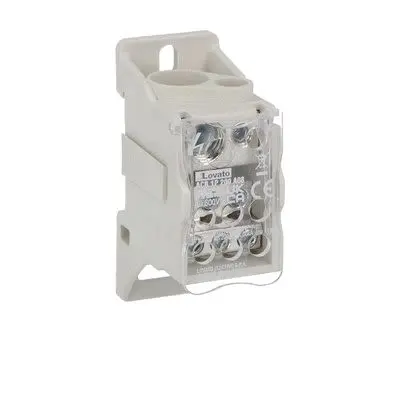 Produktfoto 1 von Lovato Verteilerblock 8-polig / 1000V 200A, Polyamid Hellgrau, IP20