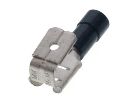 Produktfoto 1 von Molex 19011 Schnellkupplungs-Crimpanschluss, Blau, Teilweise, 6.35 x 0.81 mm, Buchse, 14 AWG min, 16 AWG