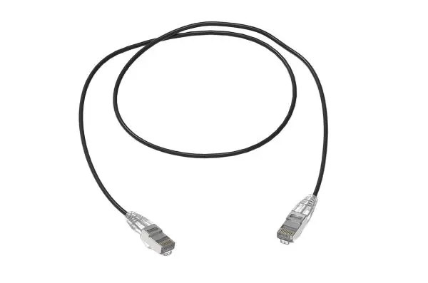 Produktfoto 1 von HellermannTyton Connectivity RJ45SPC6A Ethernet-Kabel, 3 m, Schwarz Geschirmt, Aussen ø #REF! Außen-ø