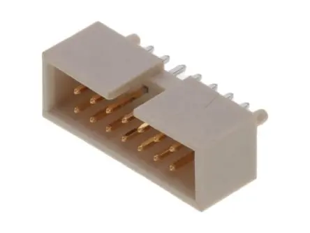 Molex 87834 Leiterplattenleiste Gerade, 14-polig / 2-reihig, Raster 2.54 mm Raster Durchsteckmontage, Belegung,