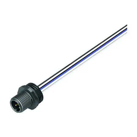 binder 763 Anschluss Stecker 4-polig Stecker 4A Frontplattenmontage IP67