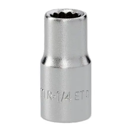 Produktfoto 1 von Facom 1/4 in 12-Kant Buchse SW 1/4 in 12-Kant x 50mm