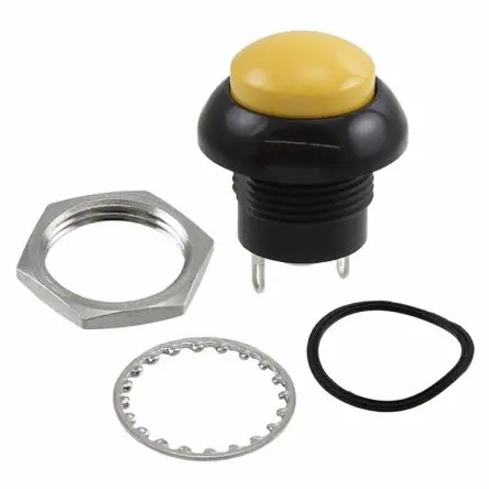 C & K PNP Druckschalter Tastend Panel Ø 12.3 mm / 5A 32 V, IP68