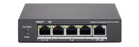Produktfoto 1 von ABUS Security-Center ITAC10101 Gigabit-Switch 4-Port Gigabit Power Over Ethernet 1000Mbit/s