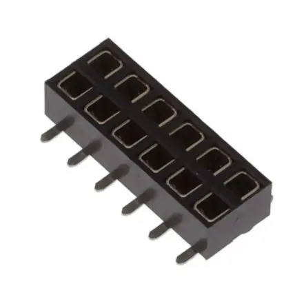Produktfoto 1 von Molex 87263 Buchsentülle Einführung von unten, 12-polig / 2-reihig, Raster 2 mm Raster Oberfläche, Platine-Platine,