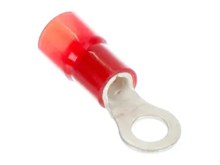 Produktfoto 1 von Molex 19067 Ringkabelschuh, Isoliert 8 AWG, Rot, 8 AWG max.AWG, aussen ø 8.98 mm, 1/4 in