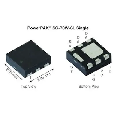 Produktfoto 1 von Vishay SQA462CEJW N-Kanal, Oberfläche MOSFET Erweiterung 60 V / 5.63 A 27 W, 6-Pin PowerPAK SC-70W-6L