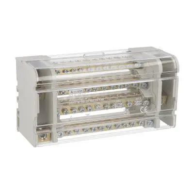 Produktfoto 1 von Lovato Verteilerblock 12-polig / 500V 160A, Polyamid Hellgrau, IP20