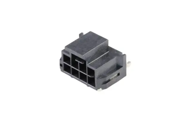 Produktfoto 1 von Molex 105405 Leiterplattenleiste gewinkelt, 8-polig / 2-reihig, Raster 2.5 mm SMD, Kabel-Platine, Ummantelt