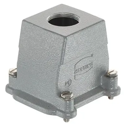 Produktfoto 1 von HARTING Han HP Haube Schraubbefestigung, Kabel 6B Haube, IP66, IP68, IP69, IPx9K
