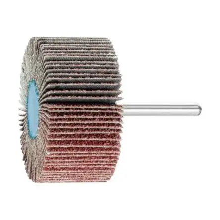 Produktfoto 1 von PFERD Rüggeberg France Lamellenrad, Korngröße 40 Aluminiumbeschichtet Fein, 60 mm x 30 mm, 12700 U/min