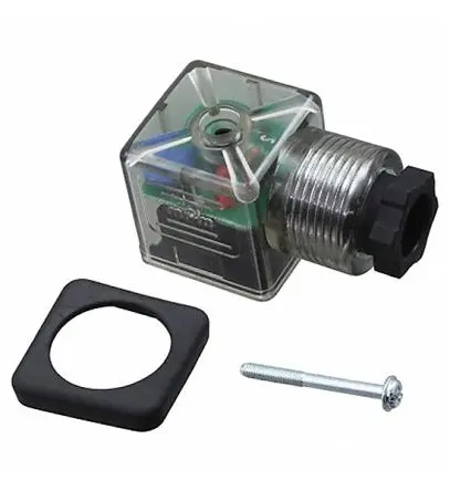 Produktfoto 1 von Molex 121064 Steckverbindergehäuse 3 / 110V Kontrollleuchte DIN, Grau