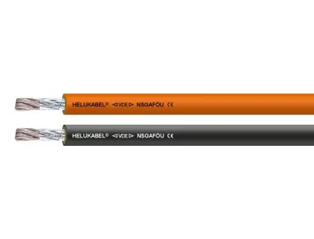 Produktfoto 1 von Helukabel NSGAFOU Kabel, 1-adrig 10mm² Schwarz Ungeschirmt, Gummi