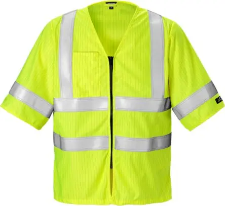 Produktfoto 1 von Fristads Gelb Herren S/M 2 % antistatische Fasern Weste, Reißverschluss