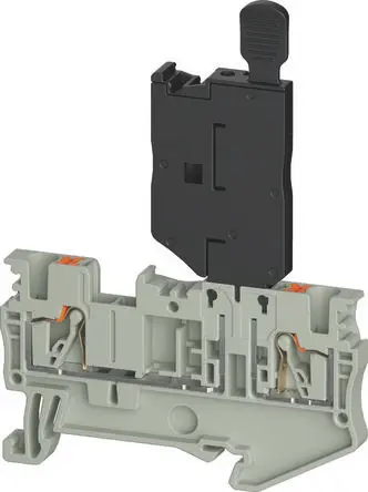 Produktfoto 1 von Wieland Anschlussklemmenblock DIN-Schiene 2 Grau, 2.5mm², 400V Einsteck-Anschluss