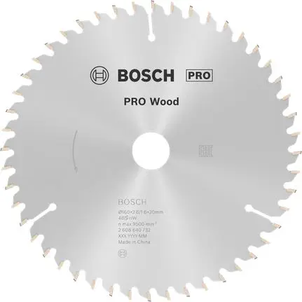 Produktfoto 1 von Bosch 48 Hartmetall Holz Kreissägeblatt, Ø 160 mm 1