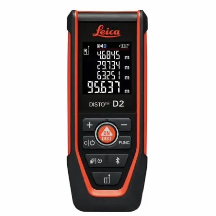 Produktfoto 1 von Leica 986858 LCD Laser Entfernungsmesser, 2, 7'000, 635 nm, 1.5 mm, 2 x AAA