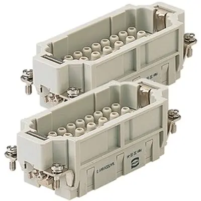Produktfoto 1 von HARTING Han EE Hochleistungssteckverbinder-Einsätze und -Module Stecker, 64-polig 16A, Stromversorgungssteckverbinder in
