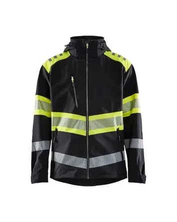 Produktfoto 1 von Blaklader 4494 Herren Warnschutzjacke, Elastan, Polyester Schwarz, Gelb, Größe S