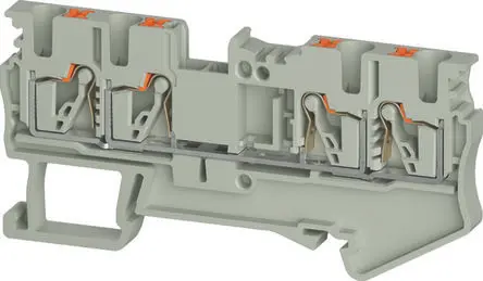 Produktfoto 1 von Wieland Anschlussklemmenblock DIN-Schiene 1 Grau, 2.5mm², 800V Einsteck-Anschluss