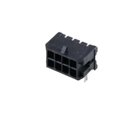 Produktfoto 1 von Molex 43045 Leiterplattenleiste gewinkelt, 8-polig / 2-reihig, Raster 3 mm SMD, Kabel-Platine, Ummantelt