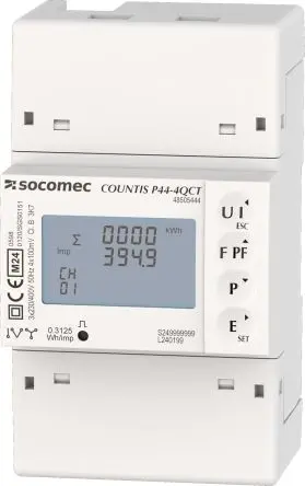 Produktfoto 1 von Socomec Countis P44-2QCT Energiemessgerät LCD Elektronik / 3-phasig