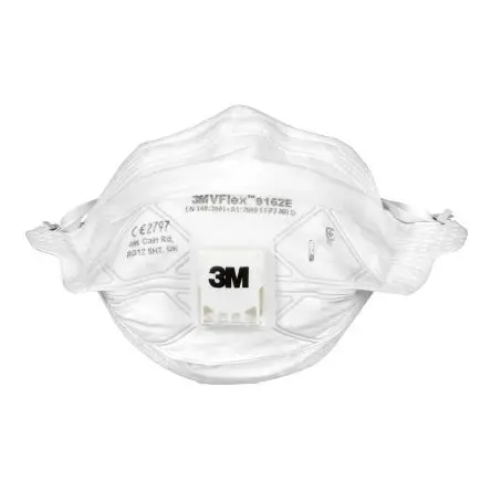 Produktfoto 1 von 3M 9100 Atemschutzmaske mit Ventil FFP2 EN 149:2001+A1:2009 Weiß