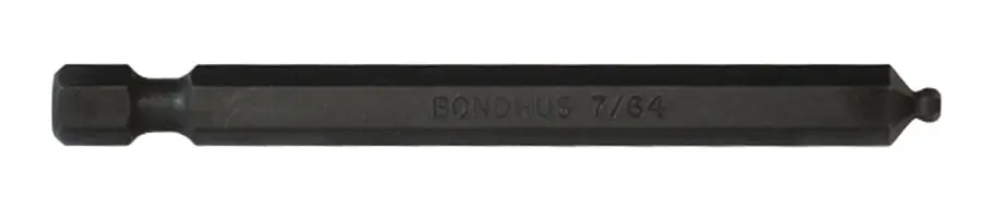 Produktfoto 1 von Bessey 1/4 in 7/64 in Sechskant Sechskant-Bit, Sechskant Stahl, 1-teilig, 76 mm
