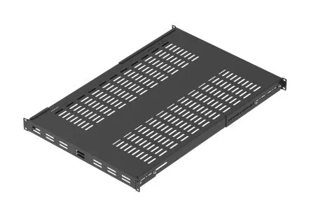 Produktfoto 1 von Aten RA1 1 U Fachböden für Serverschrank, Stahl Schwarz 90kg Belüftet, 482mm x 700 mm x 1200 mm x 1000 mm x 44 mm