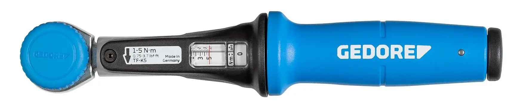 Produktfoto 1 von Gedore 1/4 in Drehmomentschlüssel Vierkant 1 to 5 Nm, Länge 223 mm, ±3 %