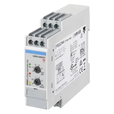 Produktfoto 1 von Carlo Gavazzi DPB02 Relais 3-phasig, 1-poliger Umschalter DIN-Hutschiene