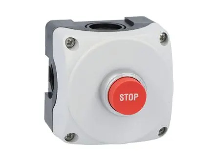Produktfoto 1 von Lovato Bündig LPZP1A8 Steuerstation-Schalter 1 Öffner Grau Polycarbonat, IP66, IP67, IP69K Polycarbonat Grau Stopp